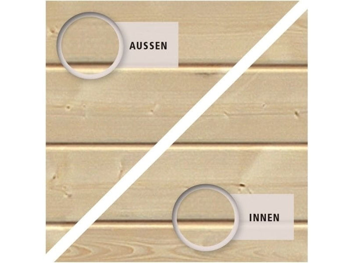 Karibu Spielturm Lotti Set mit Doppelschaukel und Rutsche in rot