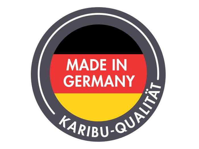 Karibu Studio Dice 1 natur 38 mm, inkl. Fußboden und selbstklebende Dachfolie