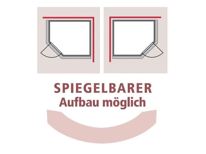 Lilja - Karibu Sauna Plug & Play ohne Ofen - mit Dachkranz - Klarglas Ganzglastür