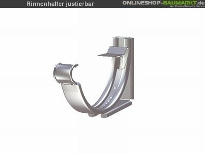 Metall-Dachrinne dunkelgrau Satteldach 600 cm