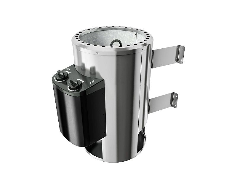 Nanja - Karibu Sauna Plug & Play inkl. 3,6 kW-Ofen - ohne Dachkranz -