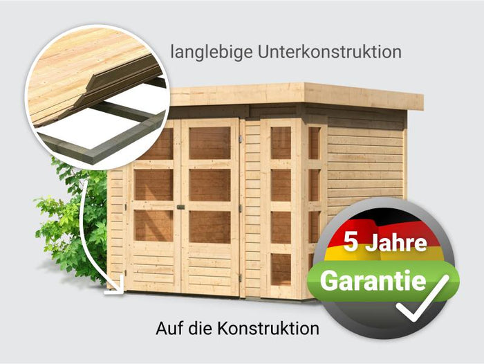 Osb smart choice Gartenhaus Kerken 3 natur inkl. Fußboden
