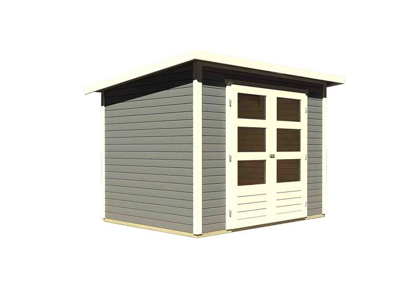 Osb smart choice Gartenhaus Stegen 3 terragrau inkl. Fußboden