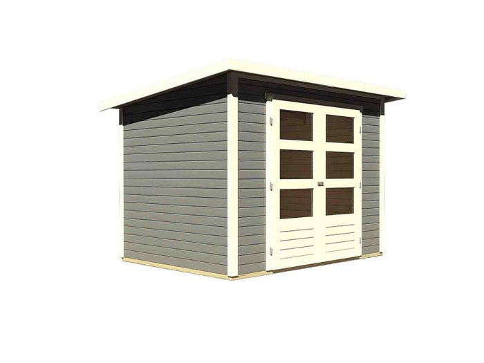 Osb smart choice Gartenhaus Stegen 3 terragrau inkl. Fußboden