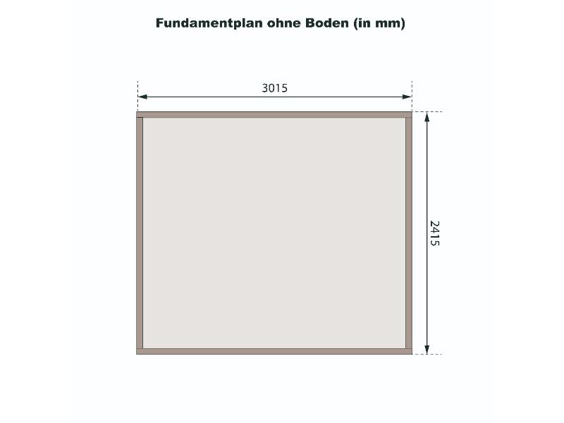 Osb smart choice Gartenhaus Stegen 5 in terragrau, inkl. Fußboden