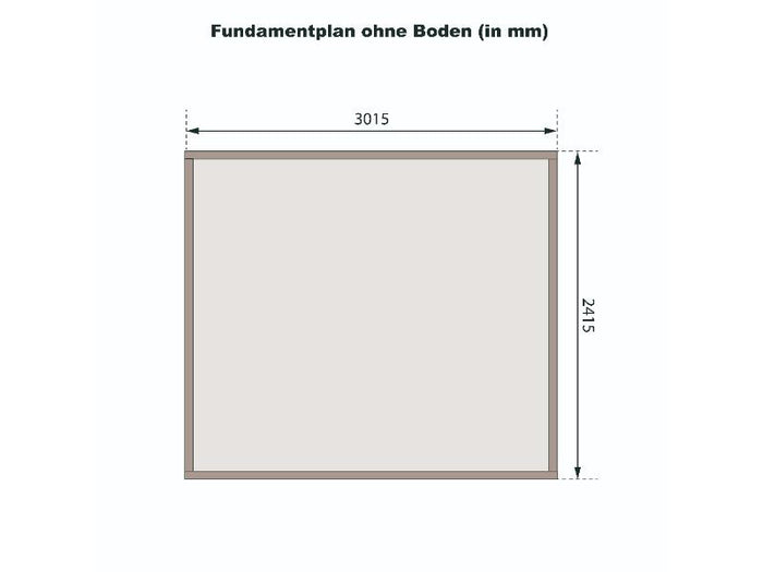 Osb smart choice Gartenhaus Stegen 5 in terragrau, inkl. Fußboden