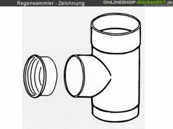 Regensammler mit Überlaufschutz braun