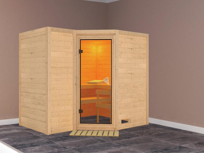 Sahib 2 - Karibu Sauna ohne Ofen - ohne Dachkranz -