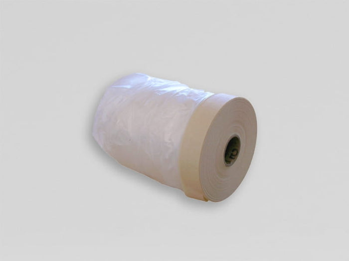 Schutzfolie mit Klebestreifen PE/HD Folie mit Feinkreppklebestreifen 55 cm/33m