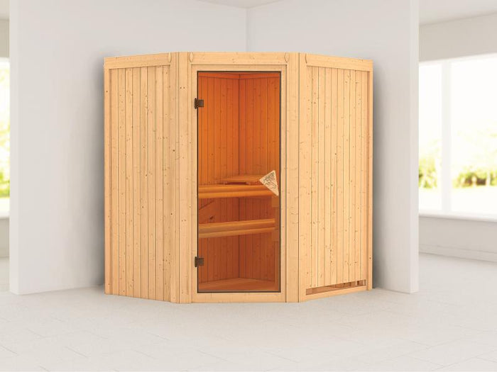 Tonja - Karibu Sauna Plug & Play ohne Ofen - ohne Dachkranz -