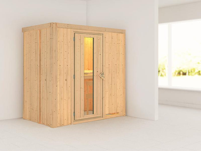 Variado - Karibu Sauna Multifunktionskabine ohne Ofen- mit Energiesparender Saunatür