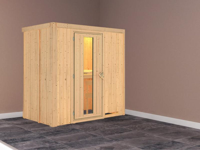 Variado - Karibu Sauna Multifunktionskabine ohne Ofen- mit Energiesparender Saunatür