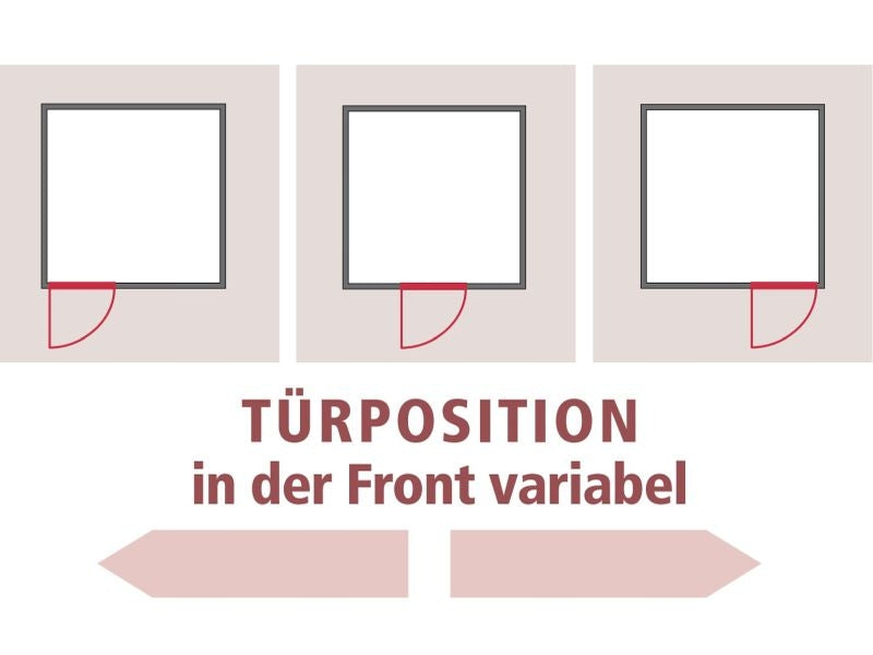 Variado - Karibu Sauna ohne Ofen-ohne Dachkranz-Moderne Saunatür