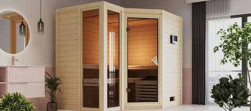 Massivholzsauna