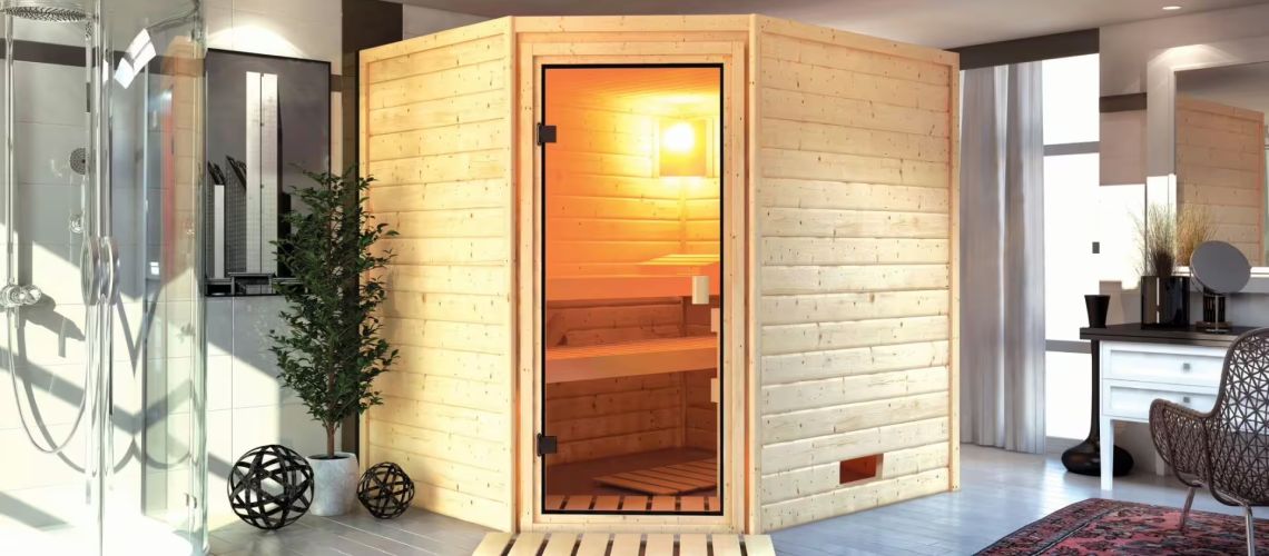 Sauna niedrige Deckenhöhe