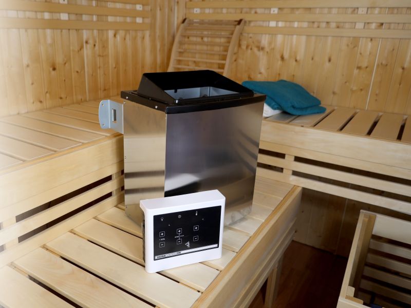 Karibu Saunaofen 9,0 kW externe Steuerung Easy und Steine