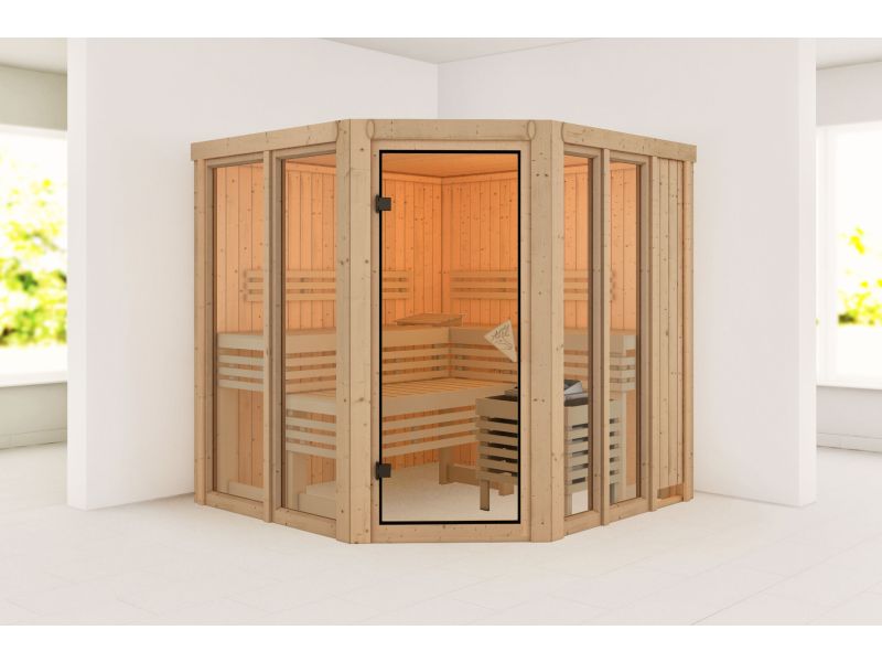 Karibu Sauna Airi, ohne Ofen - ohne Dachkranz -