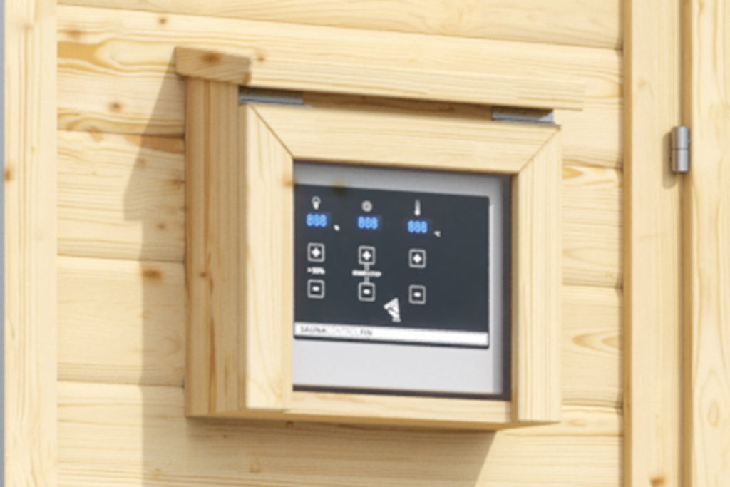 Karibu Steuergerätverkleidung für den Außenbereich, Naturbelassen