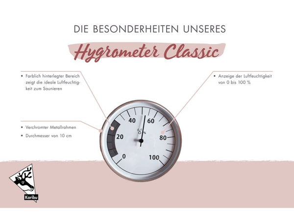 Karibu Sauna Hygrometer Classic