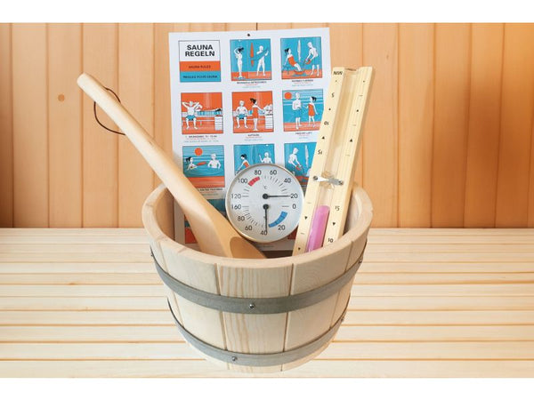 Karibu Saunazubehör-Set Classic 6-teilig