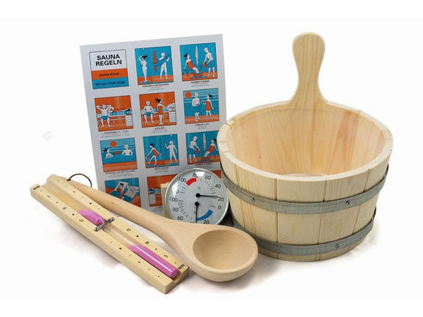 Karibu Saunazubehör-Set Classic 6-teilig