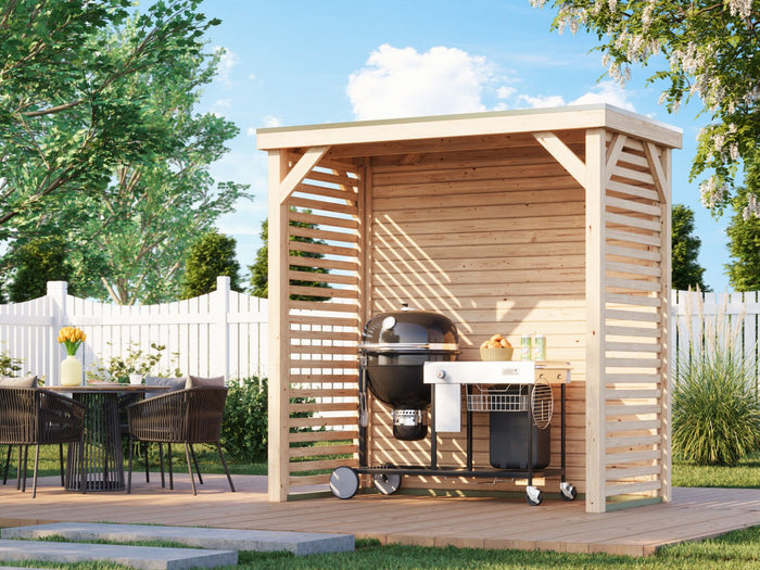 Karibu Pavillon Cubeco halb, natur