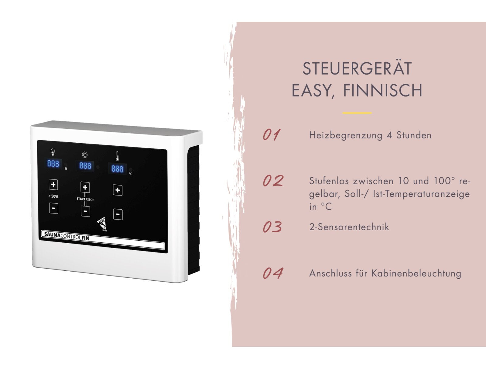 Karibu Hybrid Saunahaus Ares 2, inkl. Anbaudach in naturbelassen/anthrazit, inkl. 9 kW Ofen ext. Steuerung easy