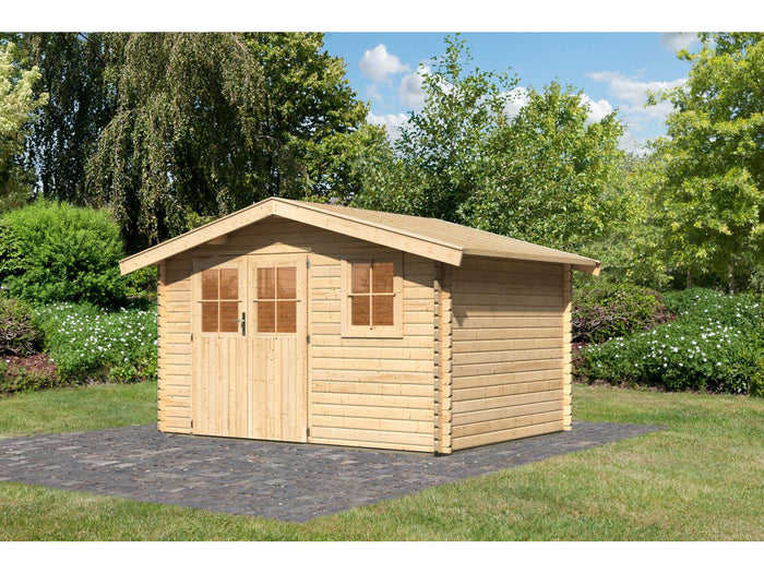 Gartenhaus 38 mm Felsenau 4 naturbelassen