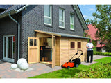Karibu Gartenhaus Bomlitz 4 natur 19 mm