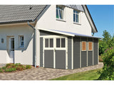 Karibu Gartenhaus Bomlitz 4 terragrau 19 mm