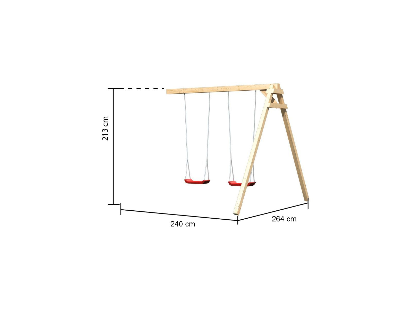 Karibu Schaukelanbau Doppelschaukel für Lotti, Danny und Luis