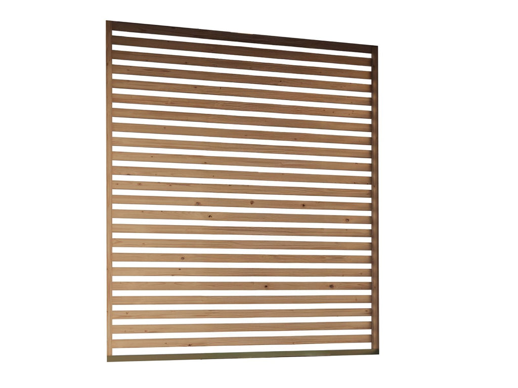 Karibu Cubeco Pavillon Lamellenwand natur