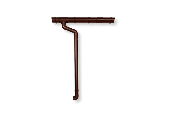 Dachrinnen Set RG 100 braun 800 cm Carport und Gartenhaus