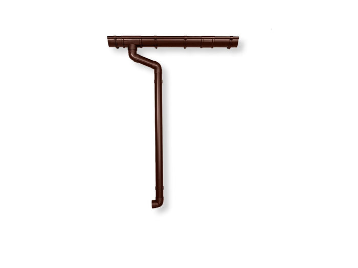 Dachrinnen Set RG 100 braun 800 cm Carport und Gartenhaus