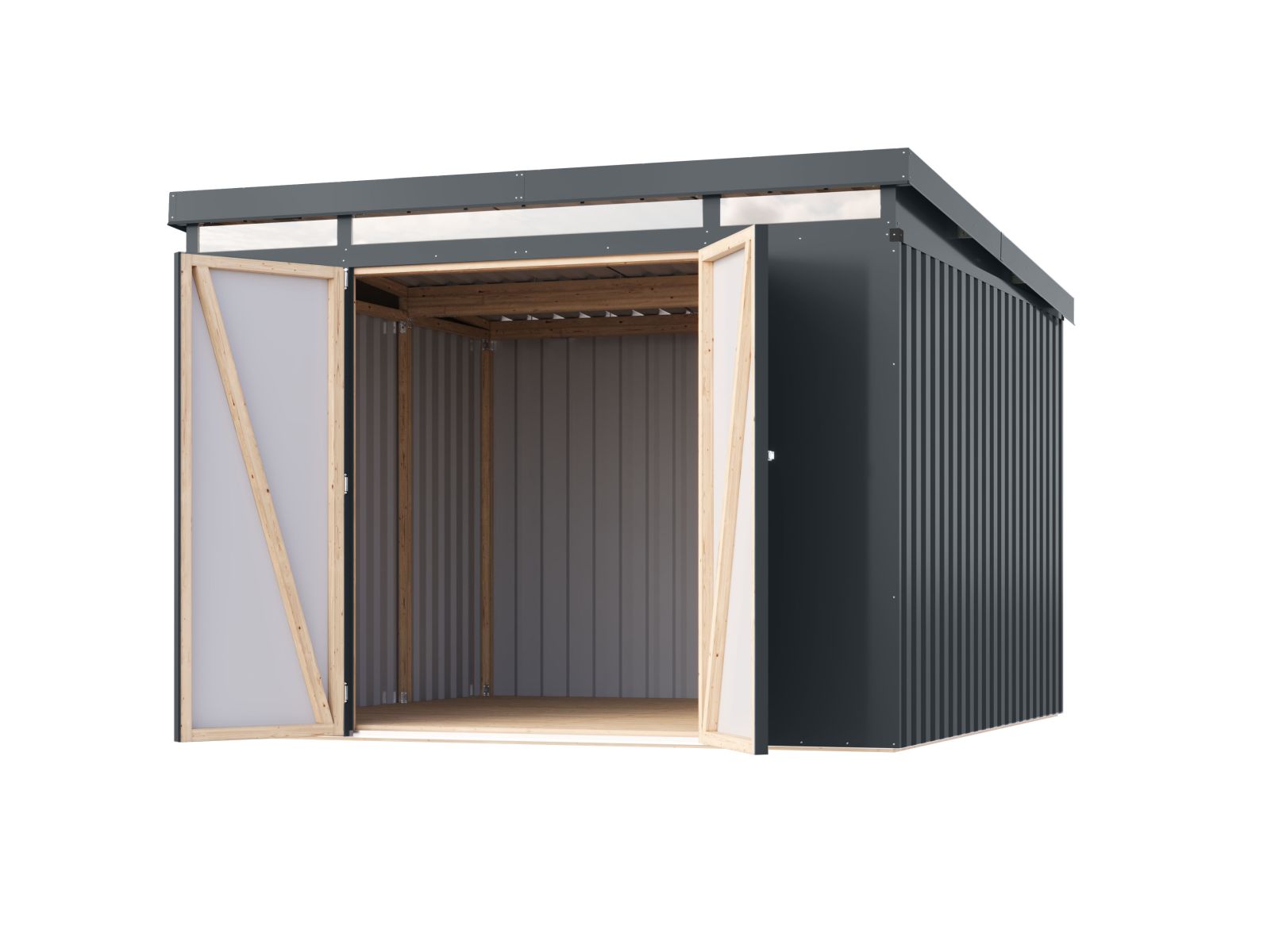 Karibu Metallgerätehaus Iridium 3,5 in Anthrazit