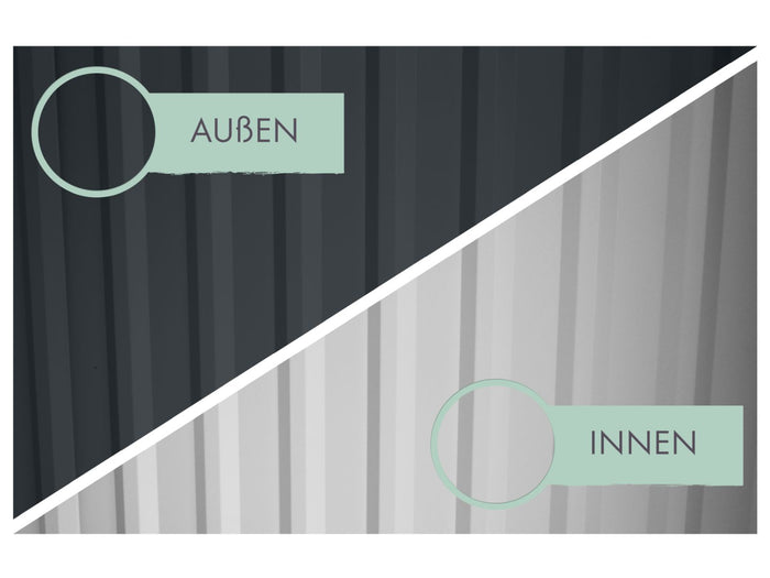 Karibu Metallhaus Aurum 2,5 in Anthrazit