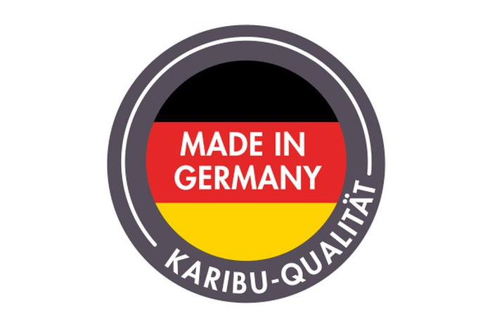 Karibu Saunahaus Caapi 3, inkl. 9 kW Bioofen ext. Steuerung - mit Klarglastür und Fußboden