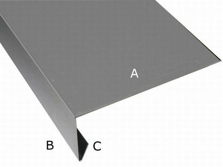 Aluminium Winkelprofil 200 cm für Giebelbretter 5 Stück