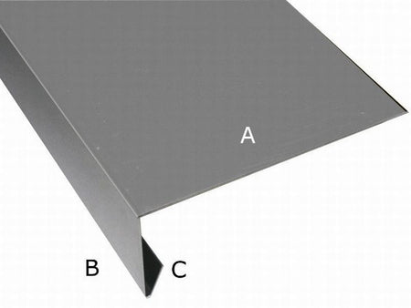 Aluminium Winkelprofil 200 cm für Giebelbretter 9 Stück