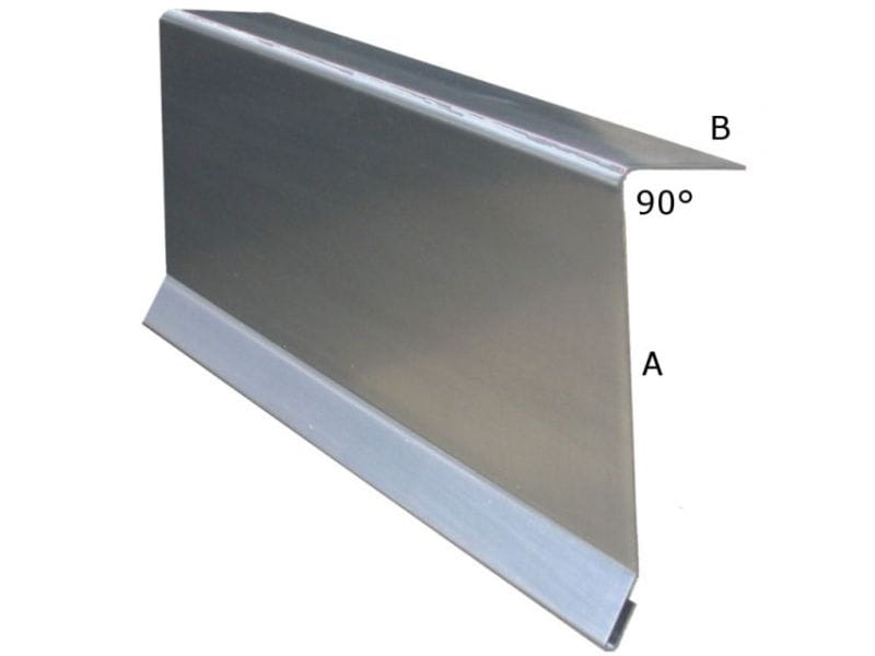 Aluminium Winkelprofil 200 cm Ortblech für Carport-Blenden 5 Stück