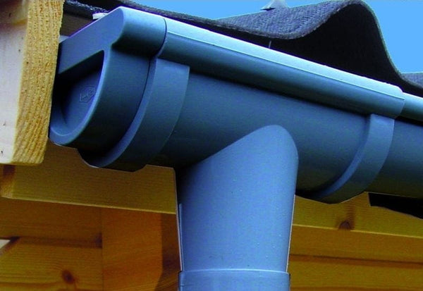 Dachrinnen Set RG 80 anthrazit 500 cm Pultdach