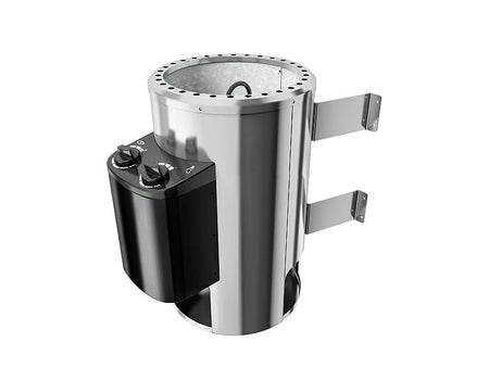 Daria - Karibu Sauna Plug & Play inkl. 3,6 kW-Ofen- mit Dachkranz -