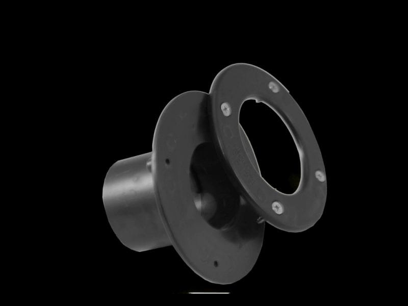 Folienflansch aus ABS Kunststoff- für Fallrohre aus Kunststoff, Durchmesser 60 mm