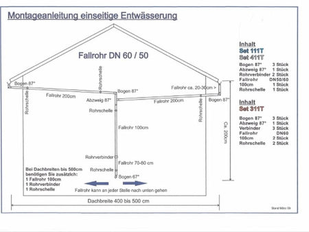 Folienflansch aus ABS Kunststoff- für Fallrohre aus Kunststoff, Durchmesser 60 mm