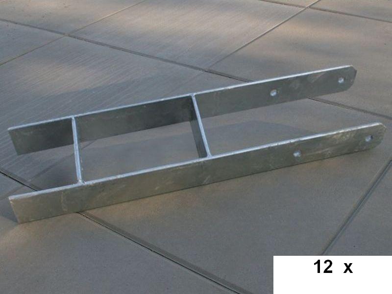 Gratis Karibu H-Pfostenanker 9 x 9 x 60 cm 12 Stück im Wert von 359,88 EUR