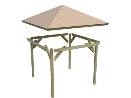 Karibu 4-Eck Pavillon Classic Holm 1 kdi