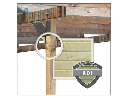 Karibu 4-Eck Pavillon Eco Perida