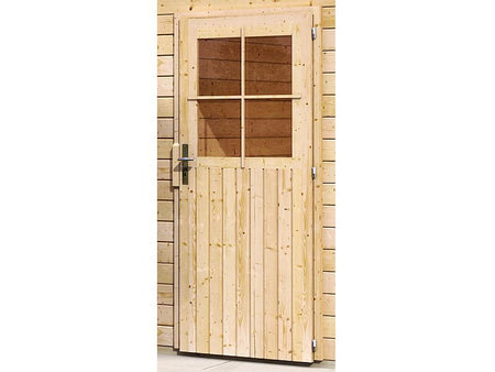 Karibu Blockbohlengarage 28 mm natur
