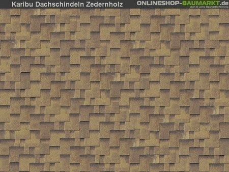 Karibu Dachschindeln Asymetrisch Zedernholz 13 Pakete