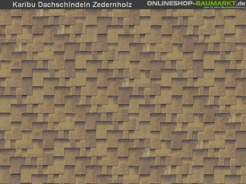 Karibu Dachschindeln Asymetrisch Zedernholz 14 Pakete